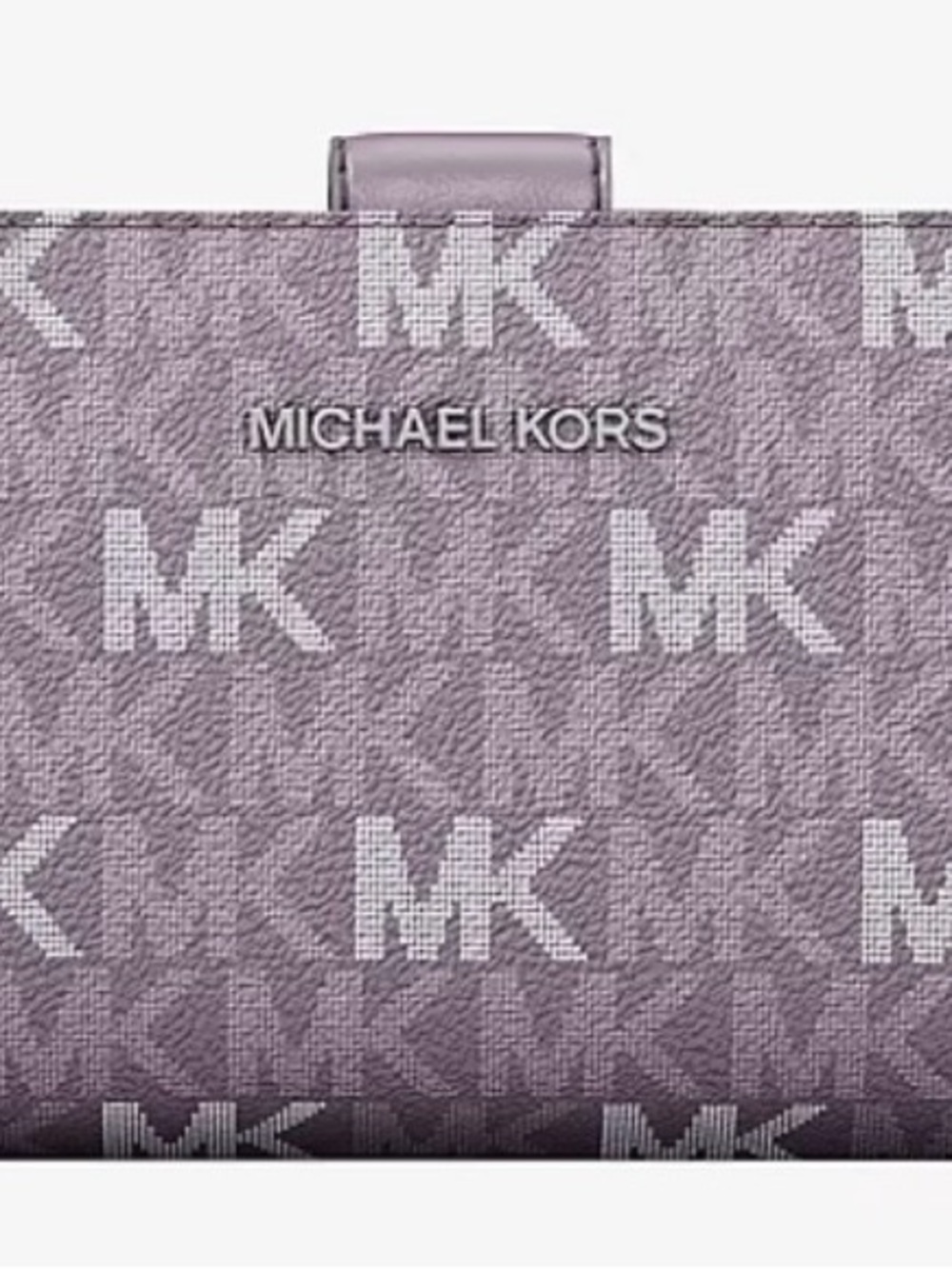 Michael Kors Lavender MK Logo Bifold Wallet